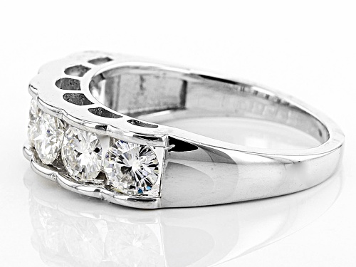 Moissanite Fire® 1.98ctw Dew Round Platineve™ Ring - Size 7