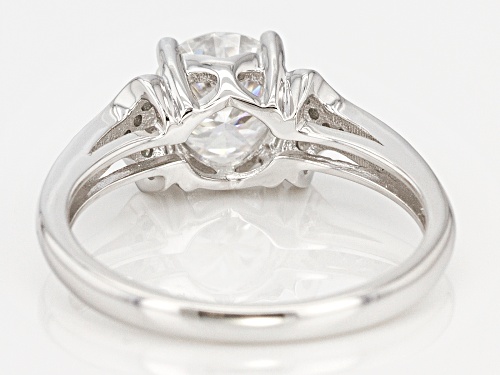 Moissanite Fire® 1.90ctw Diamond Equivalent Weight Round Platineve™ Ring - Size 10