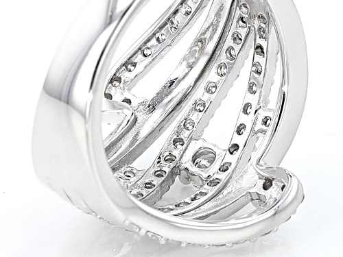 Moissanite Fire® 1.21ctw Diamond Equivalent Weight Round Platineve™ Ring - Size 6