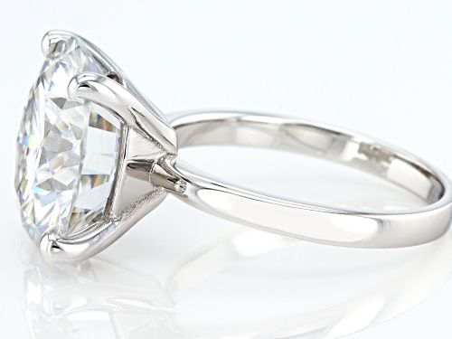 MOISSANITE FIRE(R) 8.75CT DEW ROUND PLATINEVE(R) SOLITAIRE RING - Size 7