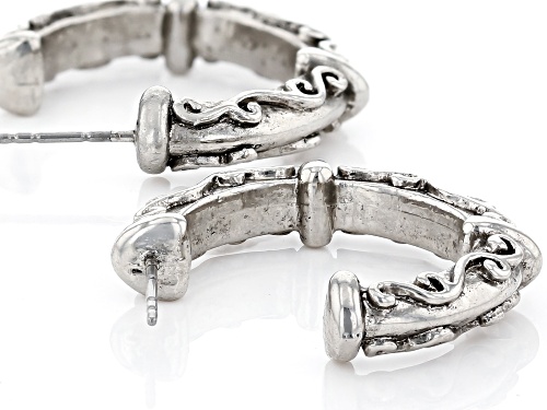 1928 Jewelry® Silver-Tone Hoop Earrings