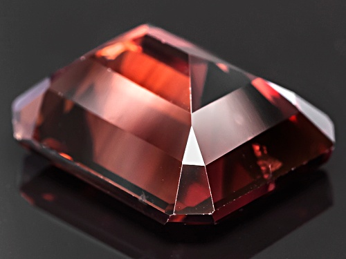 Tanzanian Red Zircon Min 5.75ct 11x9mm Emerald Cut