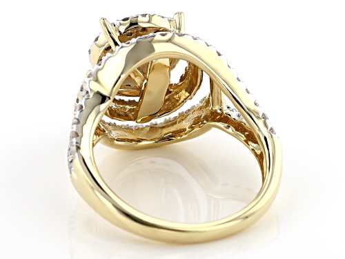 1.50ctw Round White Diamond 10k Yellow Gold Ring - Size 7