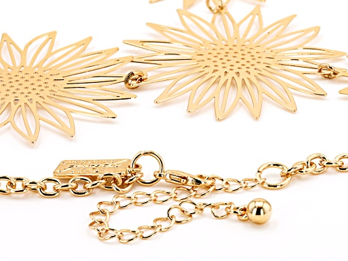 Off Park ® Collection, Gold Tone Sunflower Necklace
