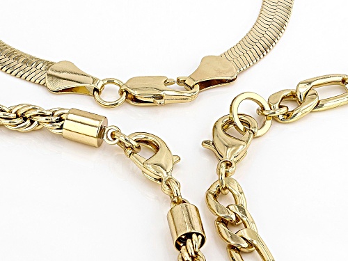 Off Park ® Collection, Gold Tone Set of 3 Chain Bracelets
