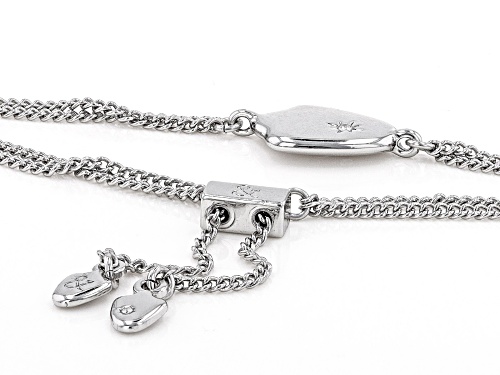 Off Park ® Collection, Silver Tone Chain Starlet Mirror Bolo Bracelet
