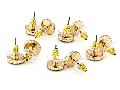 Off Park® Collection, Multi-Color Crystal Halo Earring Stud Set of 5