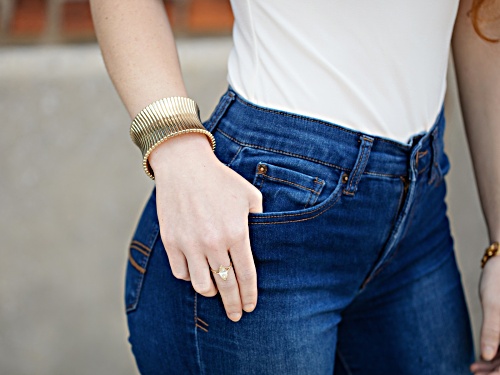 Off Park ® Collection Gold Tone Stretch Bracelet