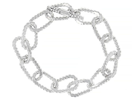 Off Park® Collection, Crystal Silver Tone Link Necklace & Bracelet Set