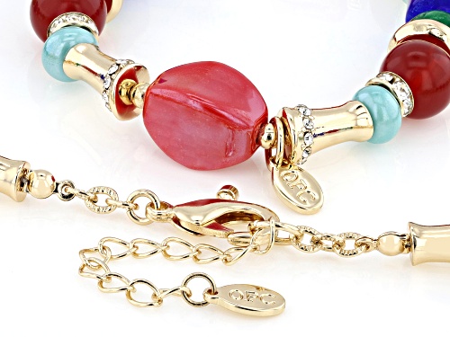 Off Park® Collection, Multi-Color Bead Gold Tone Necklace & Bracelet Set