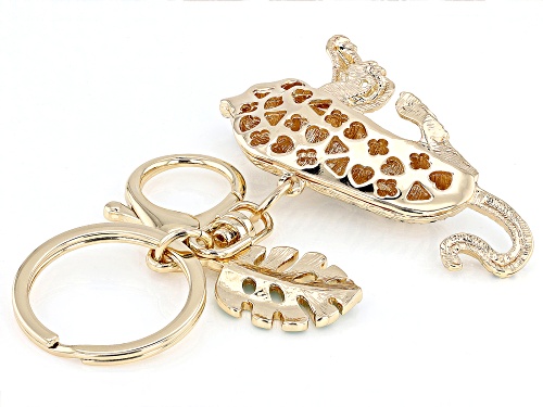 Off Park® Collection, Multi-Color Enamel Gold Tone Tiger Keychain