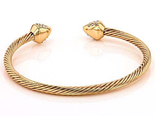 Off Park® Collection Crystal Gold Tone Cuff Bracelet