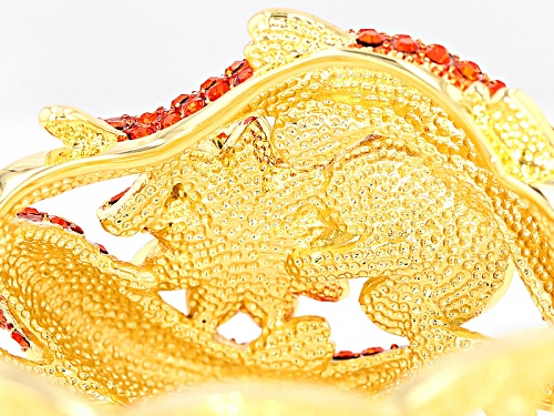 Off Park ® Collection Multicolor Crystal Gold Tone Koi Fish Bracelet