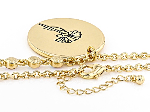Off Park ® Collection, Gold Tone Clear Crystal Accent, Marigold Pendant W/ Chain