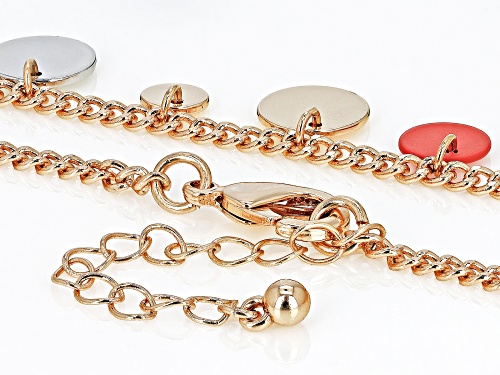 Off Park® Collection, Gold Tone Chain & Tri-Tone Medallion Station 26