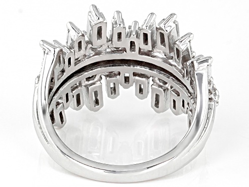 Pre-Owned Bella Luce ® 3.25ctw Rhodium Over Sterling Silver Ring (2.38ctw DEW) - Size 12