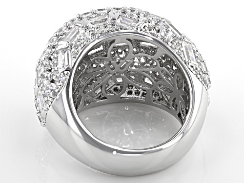 Pre-Owned Charles Winston for Bella Luce ® 3.13ctw Rhodium Over Sterling Silver Ring (1.98ctw DEW) - Size 5