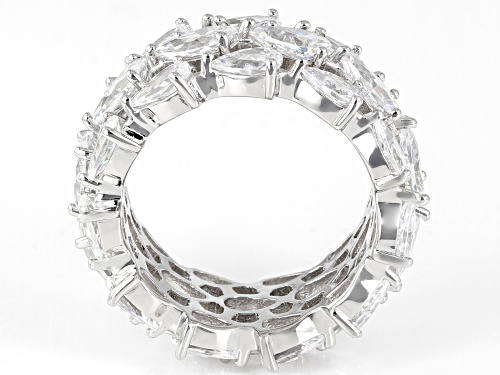 Pre-Owned Charles Winston For Bella Luce ® Rhodium Over Sterling Silver Eternity Band Ring - Size 12