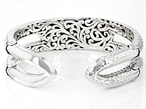 Pre-Owned Artisan Collection of Bali™ 35x9mm Mohave Sweetart Turquoise Silver Tree of Life Bracelet - Size 6.5