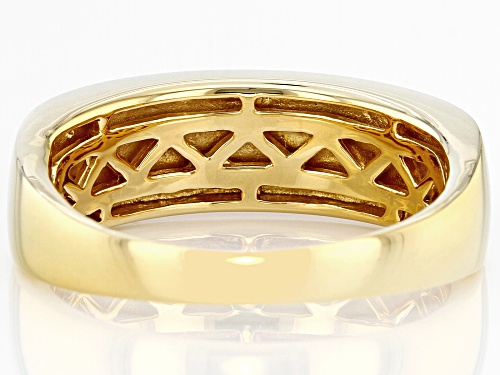 Pre-Owned Southwest Style By JTV™ Purple Turquoise 18k Yellow Gold Over Silver Band Ring - Size 12