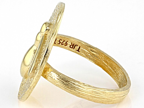 Pre-Owned Artisan Collection of Turkey™ 18k Yellow Gold Over Sterling Silver Bee Ring - Size 4