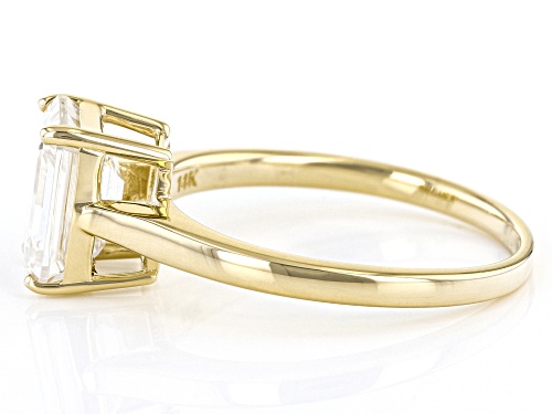 Pre-Owned MOISSANITE FIRE(R) 1.80CT DEW OCTAGONAL RADIANT CUT 14K YELLOW GOLD SOLITAIRE RING - Size 8