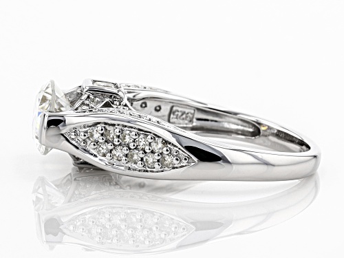 Pre-Owned MOISSANITE FIRE® 2.82CTW DEW OVAL AND ROUND WITH PRINCESS CUT PLATINEVE™ RING - Size 9