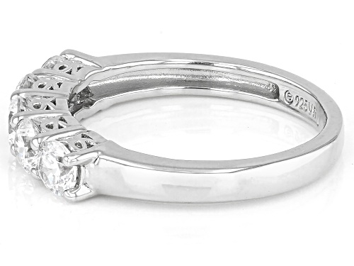 Pre-Owned Bella Luce® 1.25ctw White Diamond Simulant Platinum Over Sterling Silver Ring (0.75 DEW) - Size 7