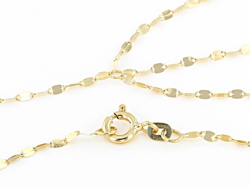 Pre-Owned 10k Yellow Gold Scarf Tassel 20 Inch Necklace - Size 20