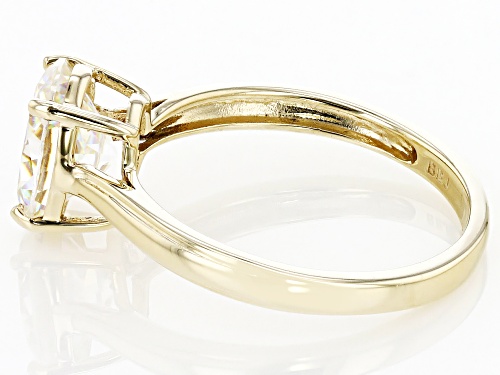 Pre-Owned 2.25ct Oval Strontium Titanate 10K Yellow Gold Solitaire Ring - Size 10