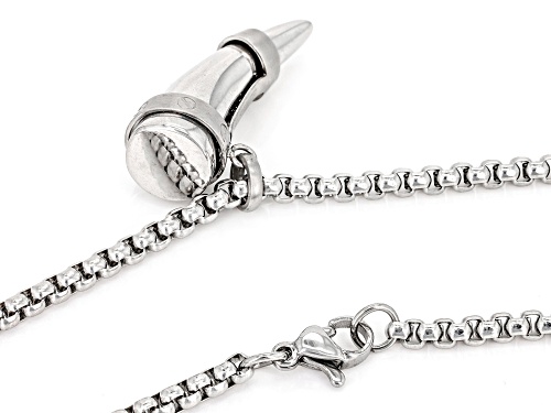 Pre-Owned Artisan Collection of Ireland™ Stainless Steel Viking Horn Pendant With Chain