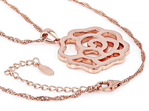 Pre-Owned Timna Jewelry Collection™ Copper Flower Shape Pendant With Chain