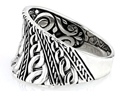 Pre-Owned Artisan Collection of Bali™ Sterling Silver Textured Ring - Size 6