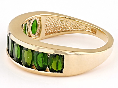 Pre-Owned 2.11ctw Chrome Diopside 18k Yellow Gold Over Sterling Silver Ring - Size 7