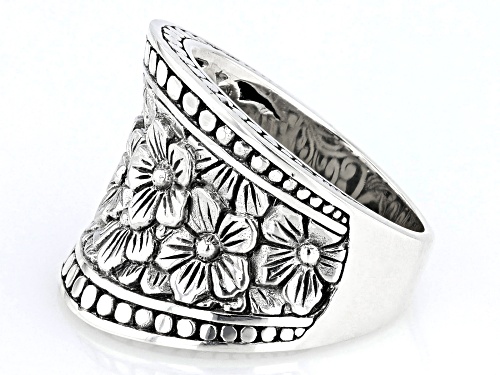 Pre-Owned Artisan Collection of Bali™ Sterling Silver Floral Ring - Size 8