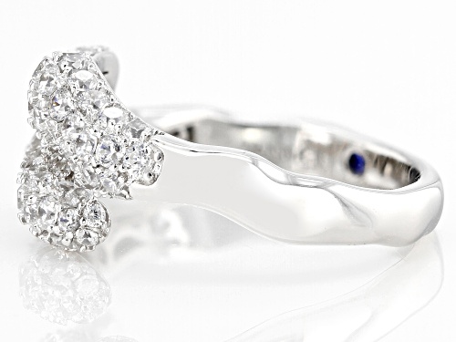 Pre-Owned Vanna K™ For Bella Luce® 2.37ctw White Diamond Simulant Platineve® Ring(1.43ctw DEW) - Size 5