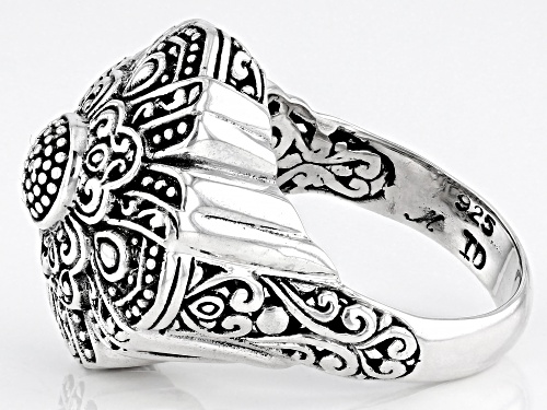 Pre-Owned Artisan Collection of Bali™ Sterling Silver Filigree Statement Ring - Size 7