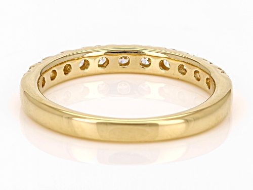 Pre-Owned Prazana® Lab-Grown Diamonds 0.50ctw Lab-Grown Diamond 14K Yellow Gold Over Sterling Silver - Size 8