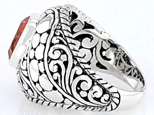 Pre-Owned Artisan Collection of Bali™ 2.33ct Morganite Color Quartz Triplet Sterling Silver Ring - Size 6