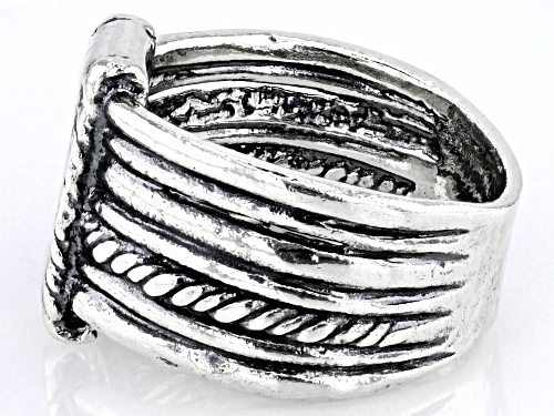 Pre-Owned Artisan Collection of Israel™ Sterling Silver Multi-Row Band Ring - Size 6