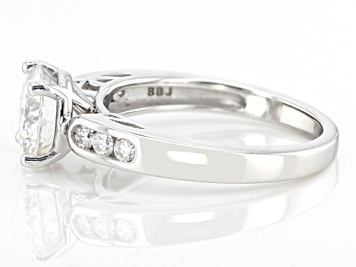 Pre-Owned MOISSANITE FIRE® 2.35CTW DEW INFERNO CUT™  AND ROUND BRILLANT PLATINEVE® RING - Size 10