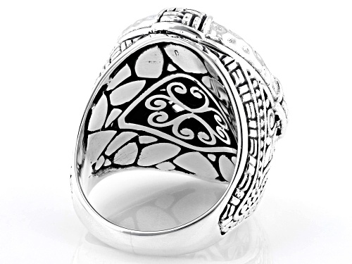 Pre-Owned Artisan Collection of Bali™ Sterling Silver Filigree Hammered Ring - Size 8