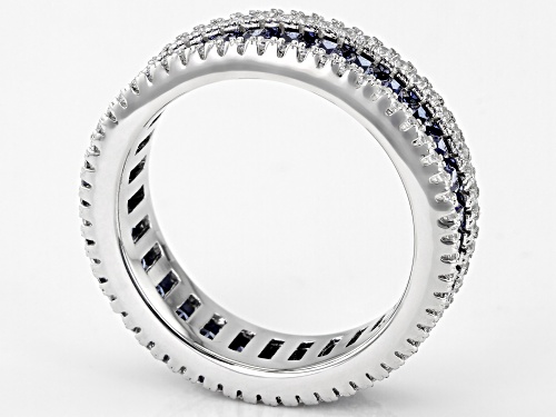 Pre-Owned Charles Winston For Bella Luce ® 4.74ctw Tanzanite And  Diamond Simulants Rhodium Over Sil - Size 8