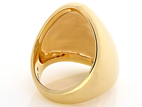 Pre-Owned Moda Al Massimo™ 18K Yellow Gold Over Bronze Dome Ring - Size 11