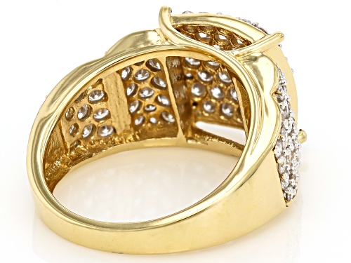 Pre-Owned Prazana® Lab-Grown Diamonds 1.85ctw White Diamond 14k Gold Over Sterling Silver Ring, H SI - Size 7