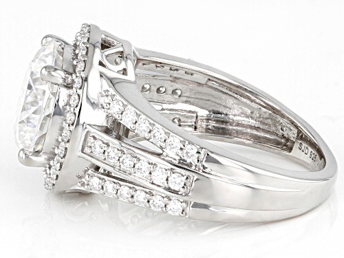 Pre-Owned MOISSANITE FIRE(R) 4.77CTW DEW ROUND INFERNO CUT(TM) & ROUND BRILLIANT PLATINEVE(R) RING - Size 8
