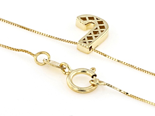 Pre-Owned 10k Yellow Gold Block Letter 