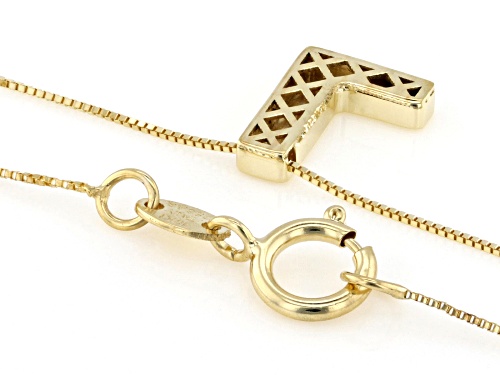 Pre-Owned 10k Yellow Gold Block Letter 