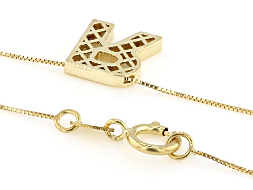 Pre-Owned 10k Yellow Gold Block Letter 