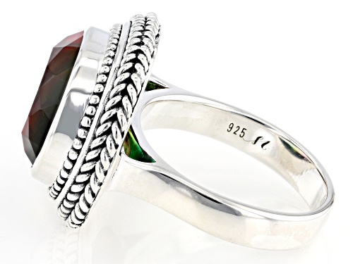 Pre-Owned Artisan Collection of Bali™ 8.20ct Watermelon Quartz Triplet Sterling Silver Ring - Size 7